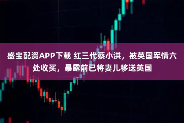 盛宝配资APP下载 红三代蔡小洪，被英国军情六处收买，暴露前已将妻儿移送英国
