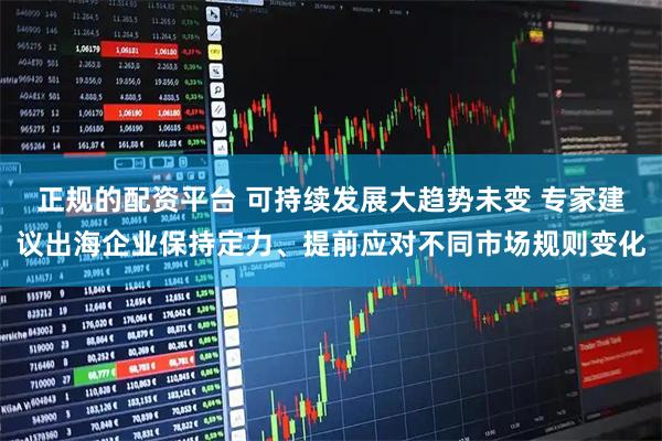 正规的配资平台 可持续发展大趋势未变 专家建议出海企业保持定力、提前应对不同市场规则变化